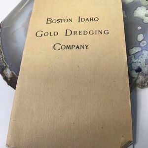 Boston Idaho Gold Dredging Booklet